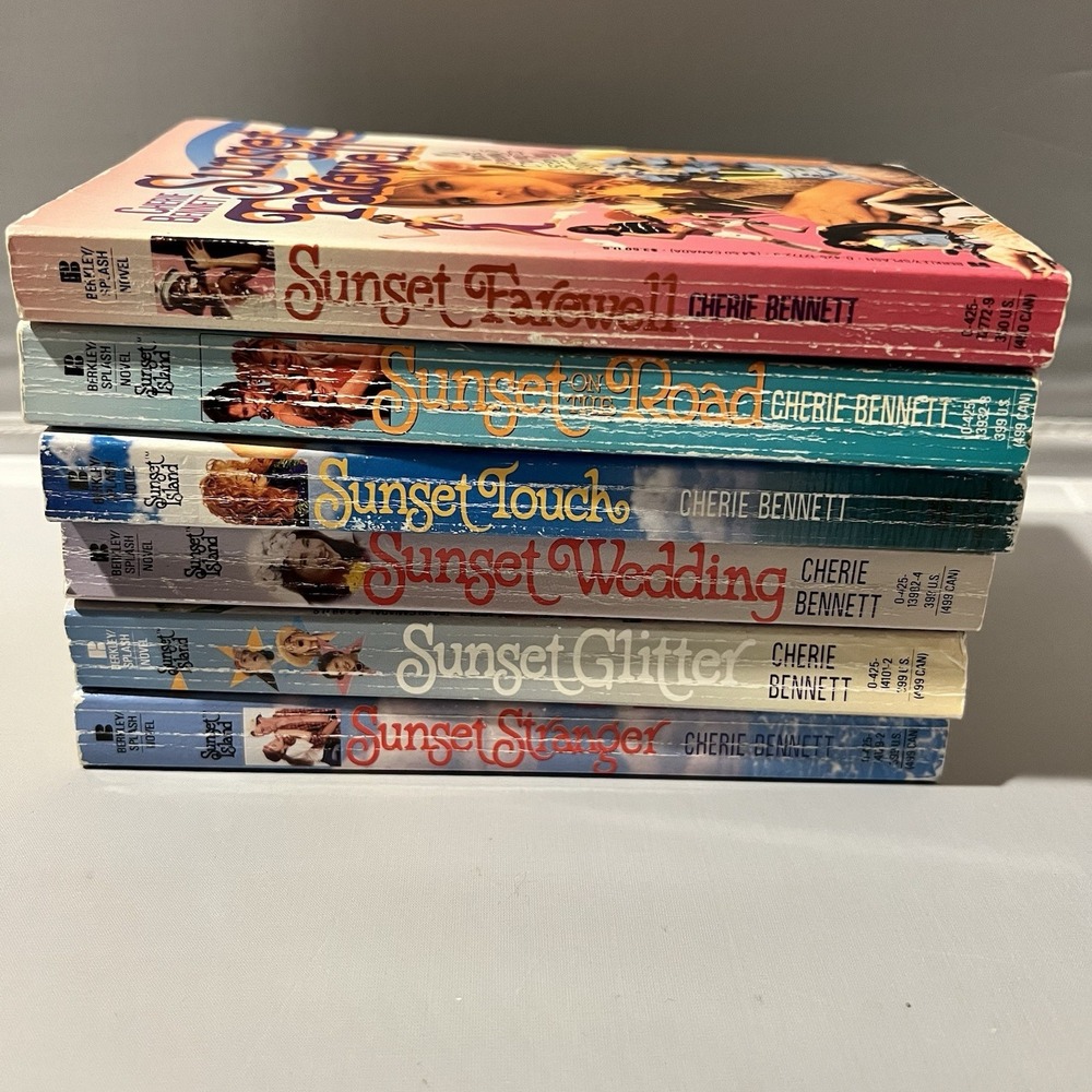 VTG 90s Sunset Island Paperback Series Cherie Bennett Lot of 6 YA Teen Books